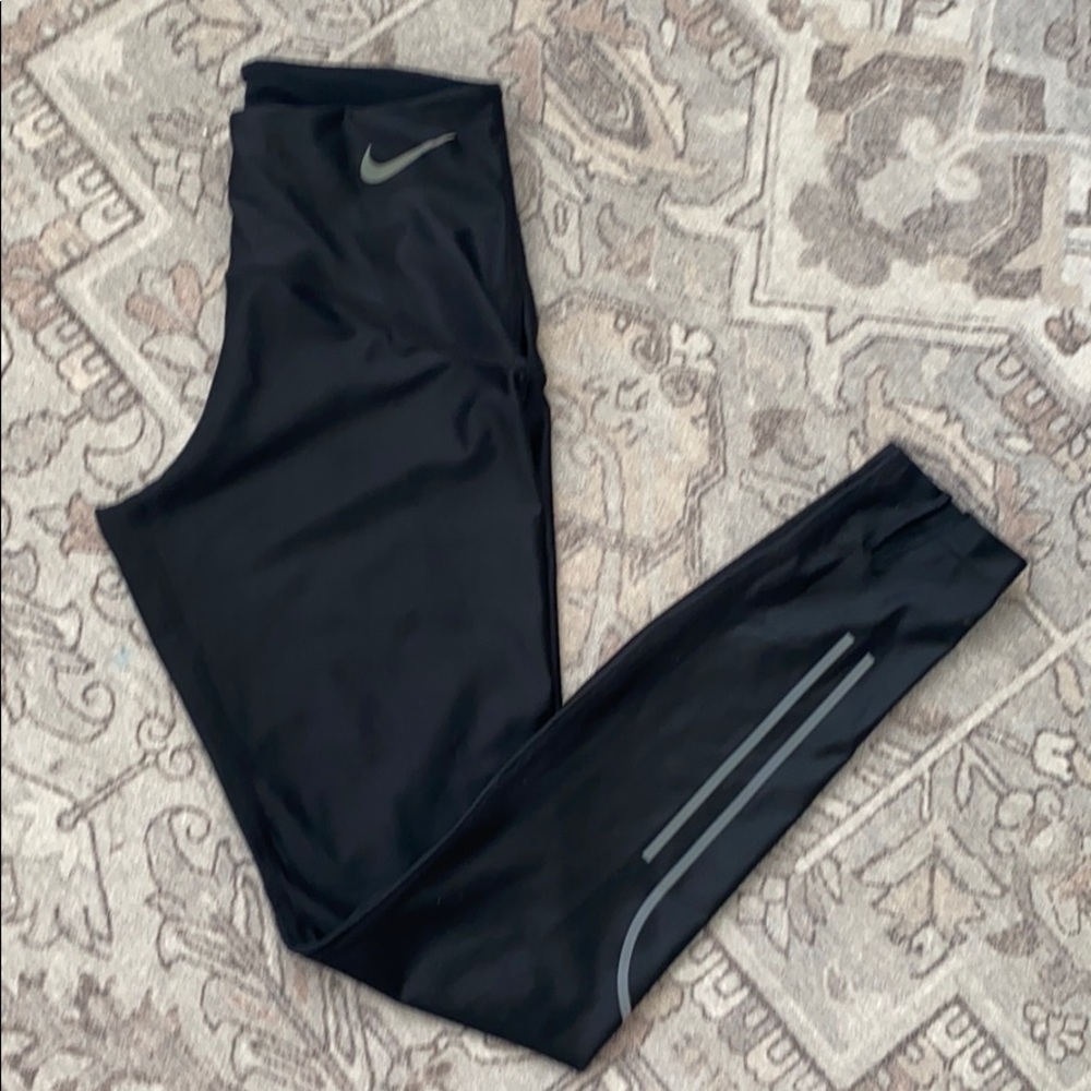 Nike Black Running Leggings 7/8 Length XS